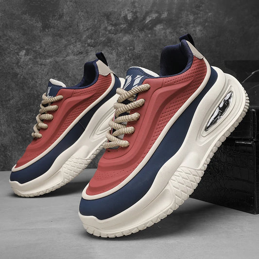 Men's thick sole skateboarding shoes